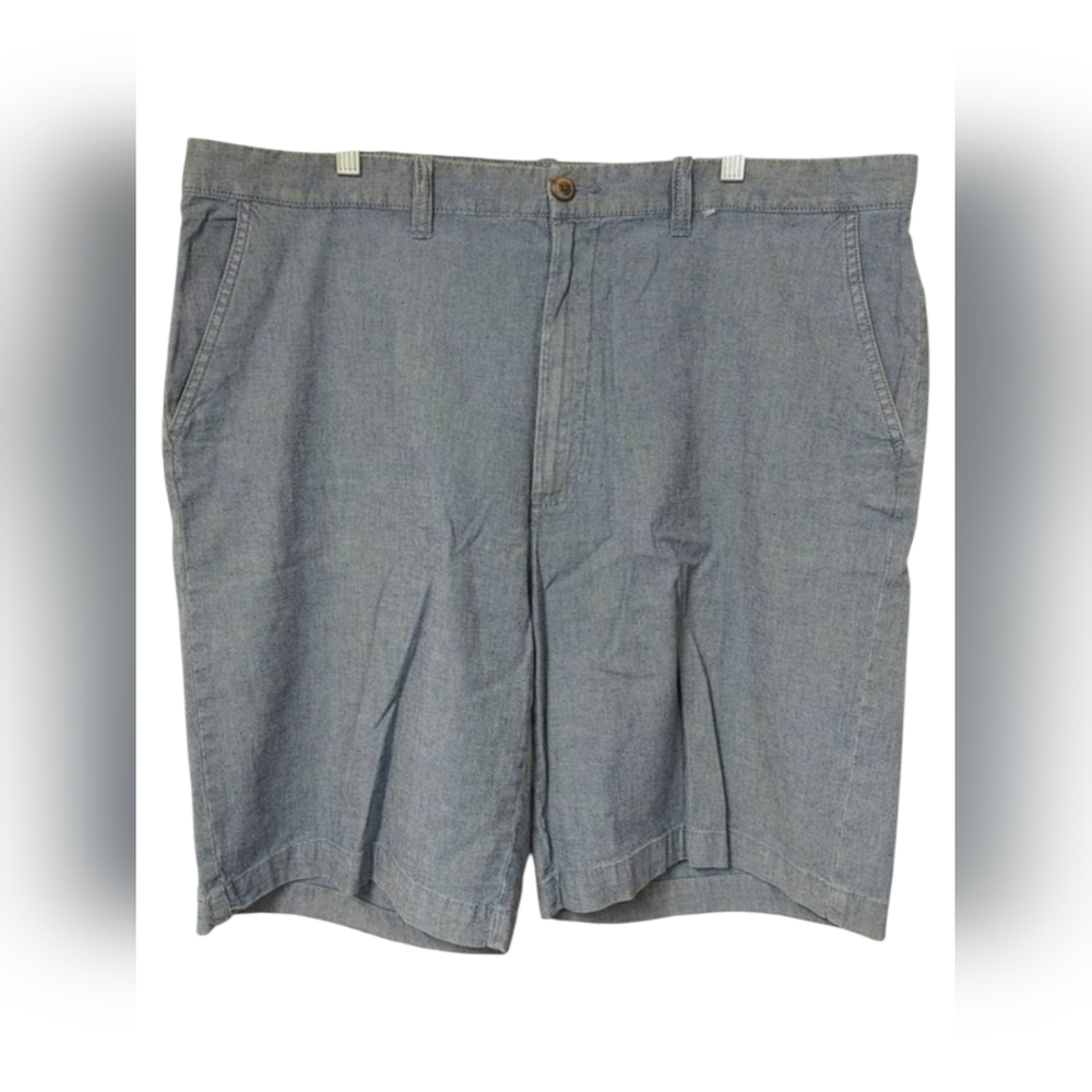 Men's Size 42 Chambray Shorts Sun River Clothing Co. Blue 10" Inseam